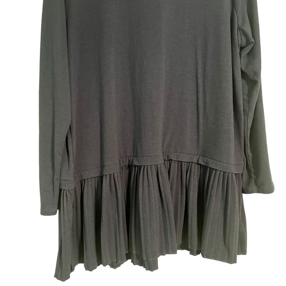 J Jill blue pleated tunic blouse  1x - Picture 6 of 8
